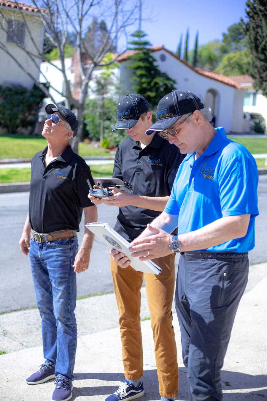 Aerial Decisions crew on location