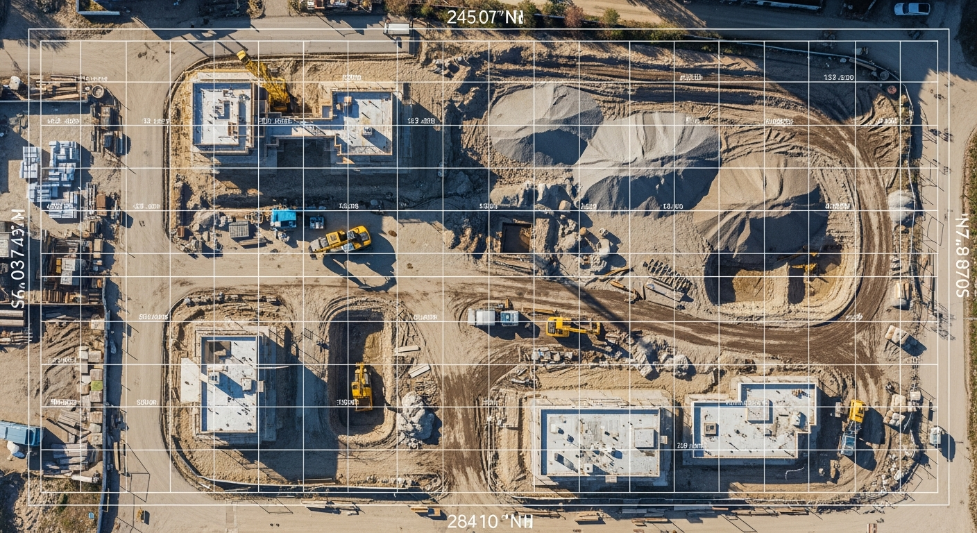 Survey-grade aerial data capture of construction site