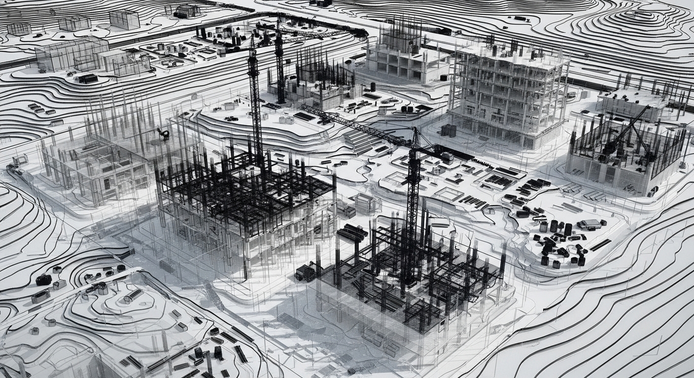 3D Digital Twin model of a construction site